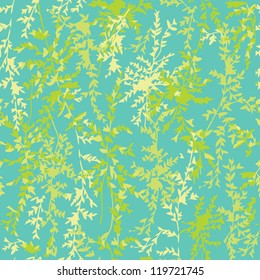 Floral natural seamless vector pattern