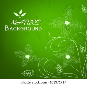 floral nature background concept. Vector illustration 