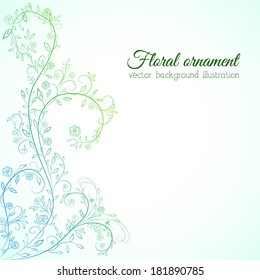 floral nature background concept. Vector illustration 