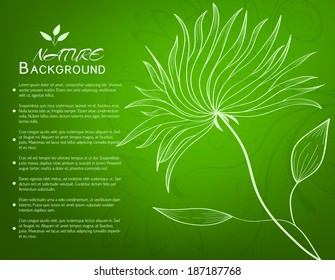 floral nature background concept. Vector illustration 