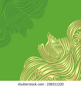 Floral nature background with pattern design elements vector illustration