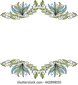 Floral nature background. Vector illustration.
