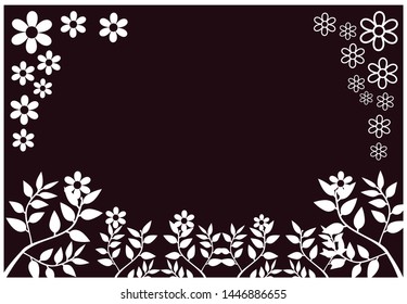 floral and nature decoration vector with colour background 