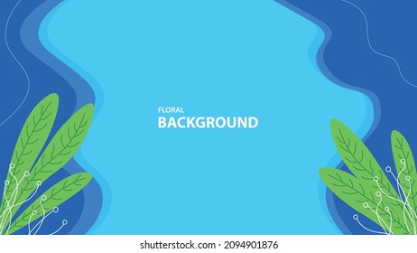 Floral nature design background, for banner, landing page, website, social media.
