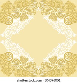 Floral nature patten card vector illustration
