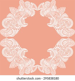 Floral nature pattern background invitation card vector illustration