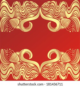 Floral nature pattern background vector illustration