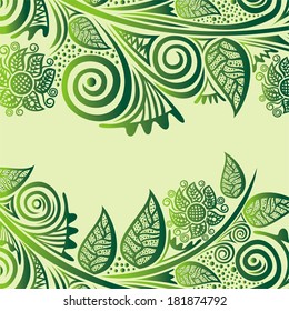 Floral nature pattern background vector illustration