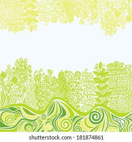 Floral Nature Pattern Background Vector Illustration Stock Vector ...