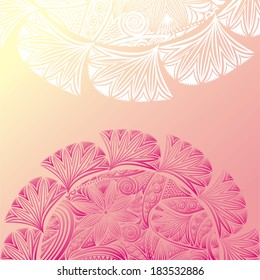 Floral nature pattern background vector illustration