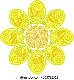 Floral nature pattern background vector illustration