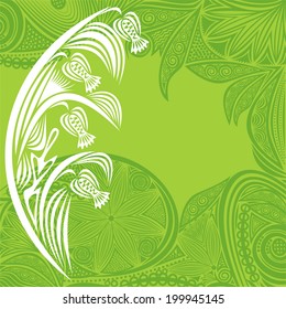 Floral nature pattern background vector illustration