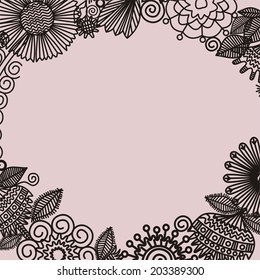 Floral nature pattern background vector illustration
