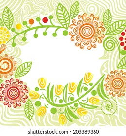 Floral nature pattern background vector illustration