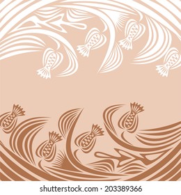 Floral nature pattern background vector illustration