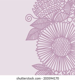 Floral nature pattern background vector illustration