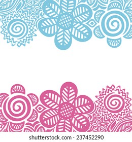 Floral nature pattern background vector illustration 