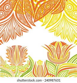 Floral nature pattern background vector illustration