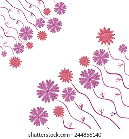 Floral nature pattern background vector illustration