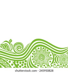 Floral nature pattern background vector illustration