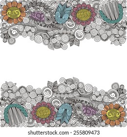 Floral nature pattern background vector illustration