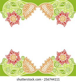 Floral nature pattern background vector illustration