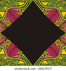 Floral nature pattern background vector illustration