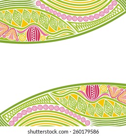 Floral nature pattern background vector illustration