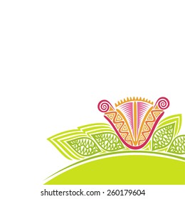 Floral nature pattern background vector illustration