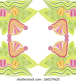 Floral nature pattern background vector illustration