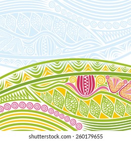 Floral nature pattern background vector illustration