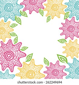 Floral nature pattern background vector illustration