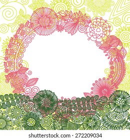 Floral nature pattern background vector illustration