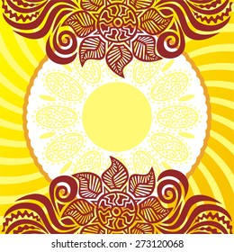 Floral nature pattern background vector illustration