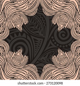 Floral nature pattern background vector illustration
