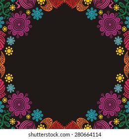 Floral nature pattern background vector illustration