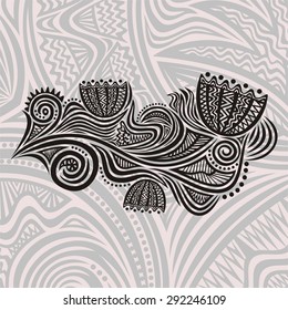 Floral nature pattern background vector illustration