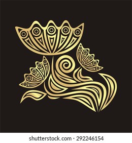 Floral nature pattern background vector illustration