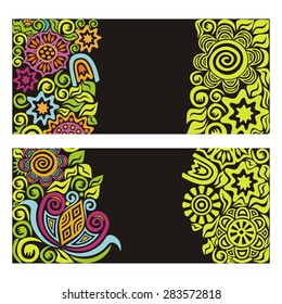 Floral nature pattern background wedding invitation card vector illustration