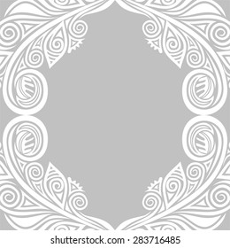 Floral nature pattern background wedding invitation card vector illustration