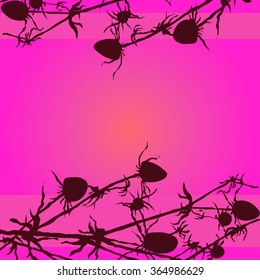 Floral nature pattern border vector illustration