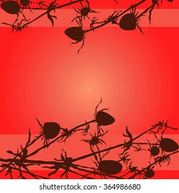 Floral nature pattern border vector illustration