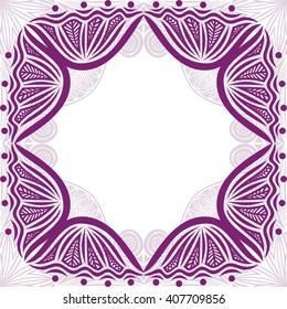 Floral nature pattern card element vector illustration