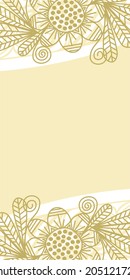 Floral nature pattern card vector illustration