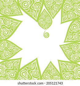 Floral nature pattern card vector illustration