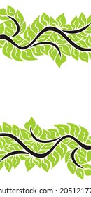 Floral nature pattern card vector illustration