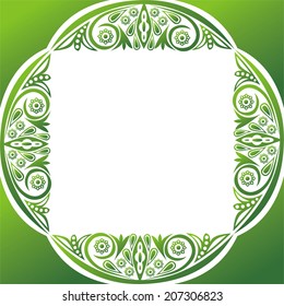 Floral nature pattern card vector illustration