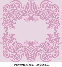 Floral nature pattern card vector illustration