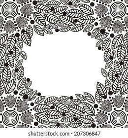 Floral nature pattern card vector illustration