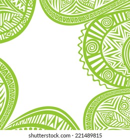 Floral nature pattern card vector illustration